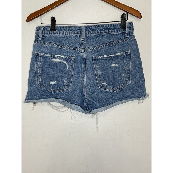 Altrd State Vervet Women Medium Color Block Y2K 90s Blue Denim Short - Picture 6 of 6